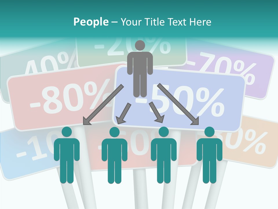 Commerce Object Percent PowerPoint Template