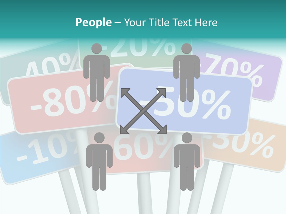 Commerce Object Percent PowerPoint Template