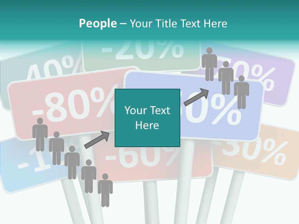 Commerce Object Percent PowerPoint Template