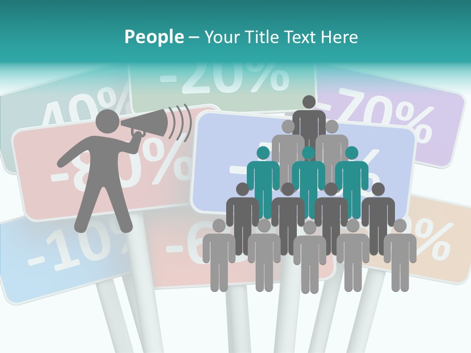 Commerce Object Percent PowerPoint Template