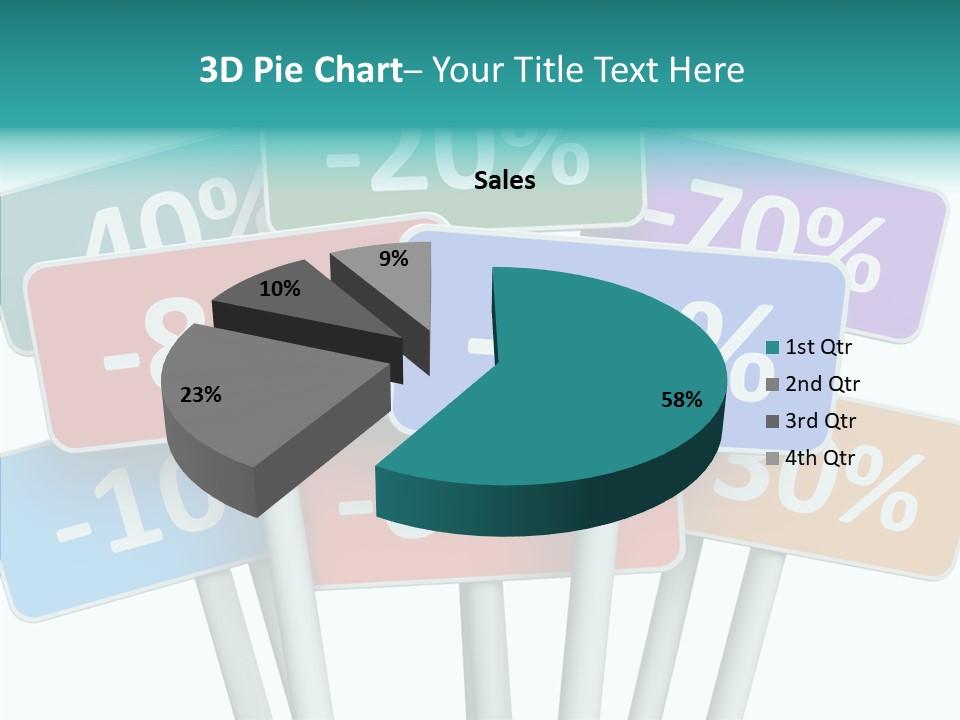Commerce Object Percent PowerPoint Template