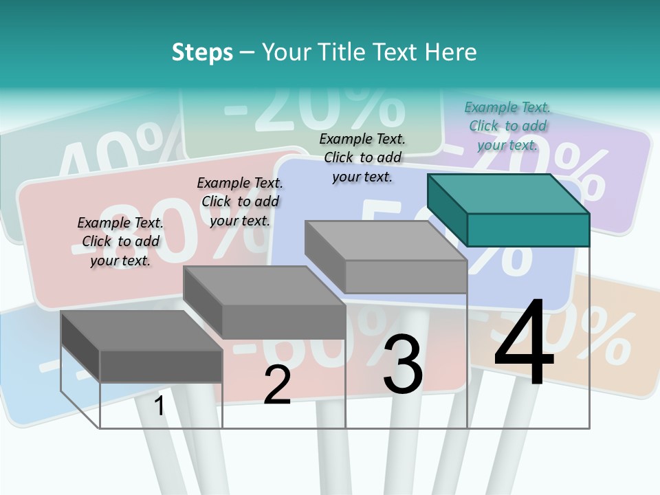 Commerce Object Percent PowerPoint Template