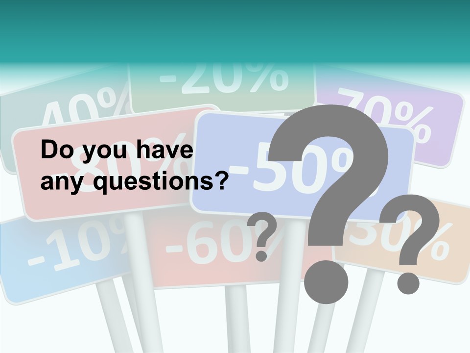 Commerce Object Percent PowerPoint Template