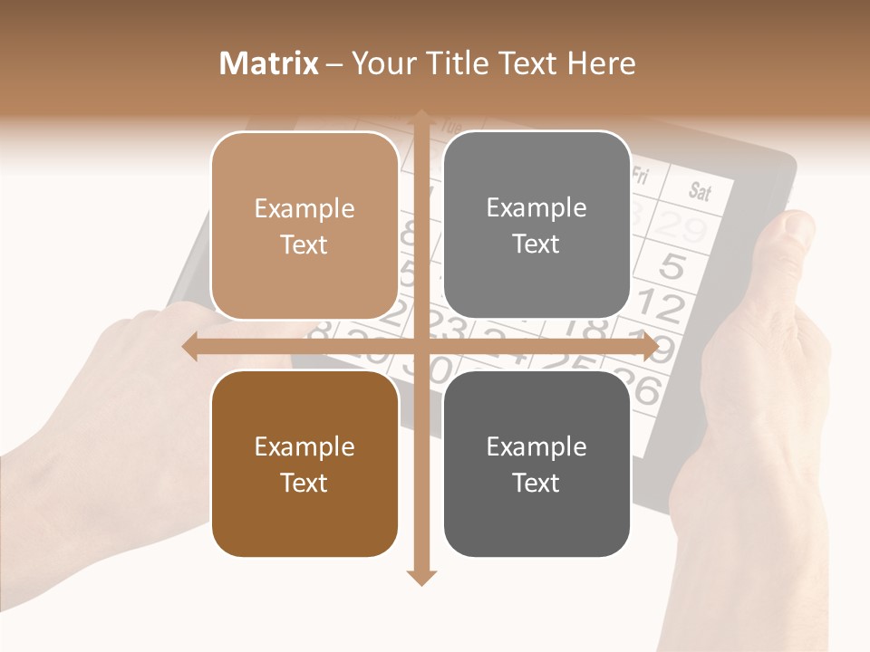 Organizer Tablet Nobody PowerPoint Template