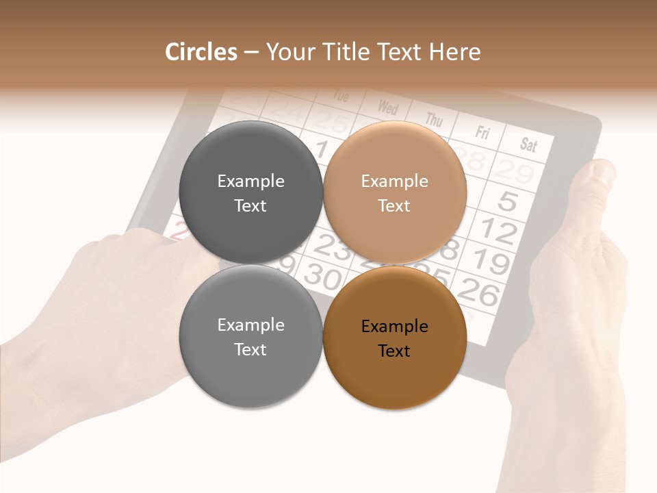 Organizer Tablet Nobody PowerPoint Template