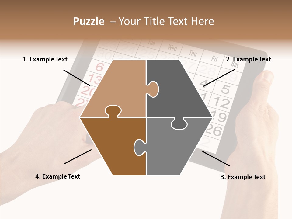 Organizer Tablet Nobody PowerPoint Template