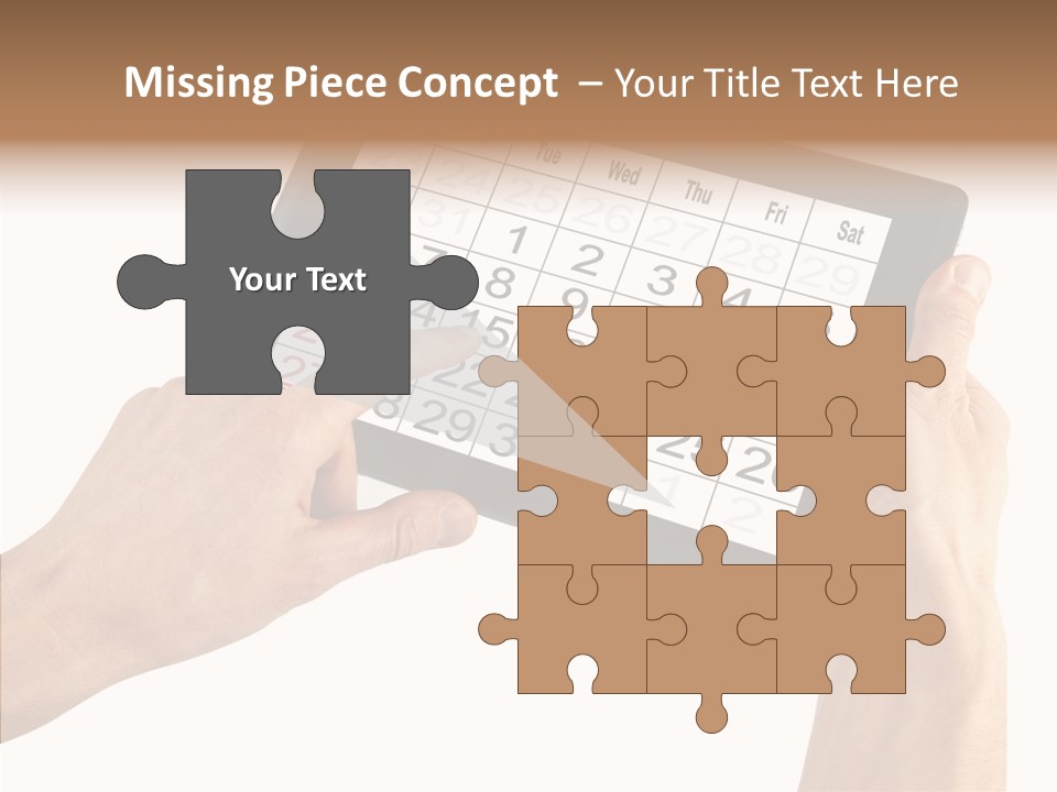 Organizer Tablet Nobody PowerPoint Template