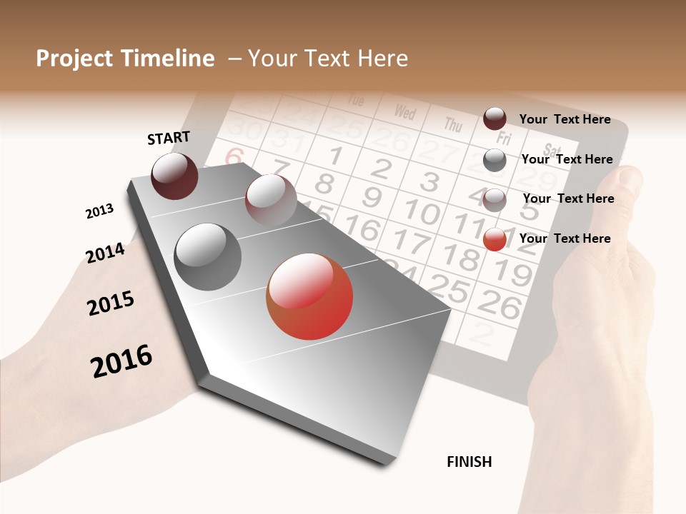 Organizer Tablet Nobody PowerPoint Template