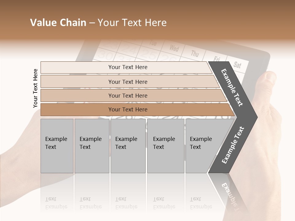 Organizer Tablet Nobody PowerPoint Template