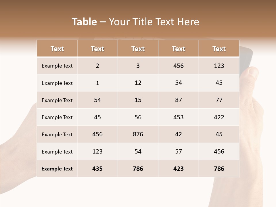 Organizer Tablet Nobody PowerPoint Template