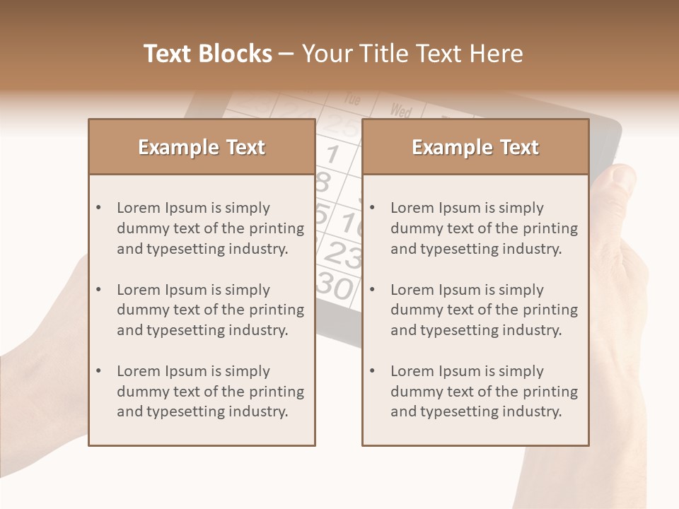 Organizer Tablet Nobody PowerPoint Template