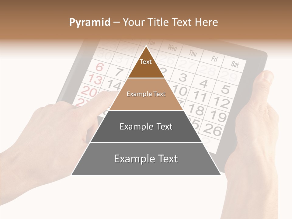 Organizer Tablet Nobody PowerPoint Template