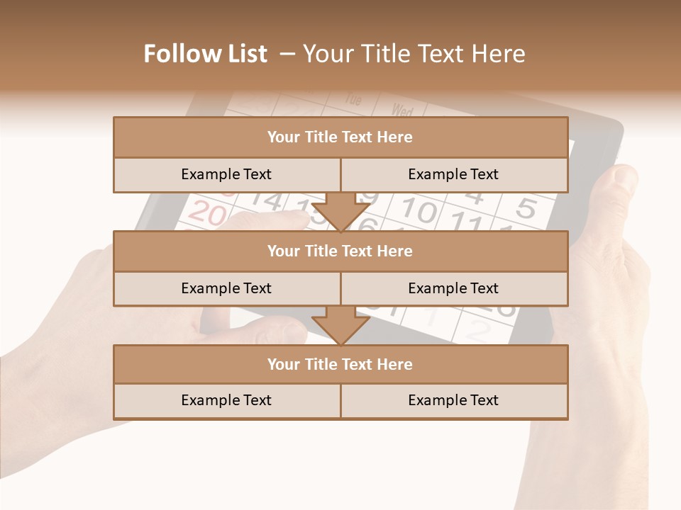 Organizer Tablet Nobody PowerPoint Template