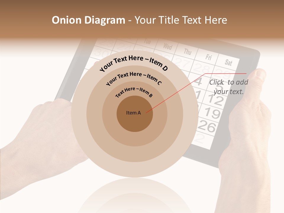 Organizer Tablet Nobody PowerPoint Template