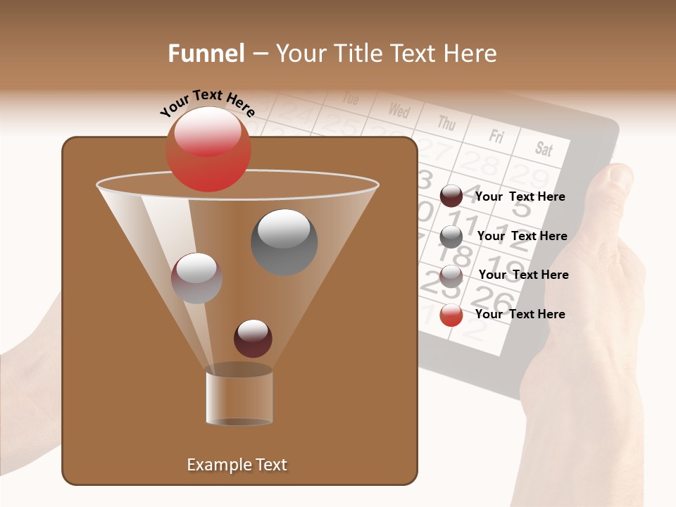 Organizer Tablet Nobody PowerPoint Template