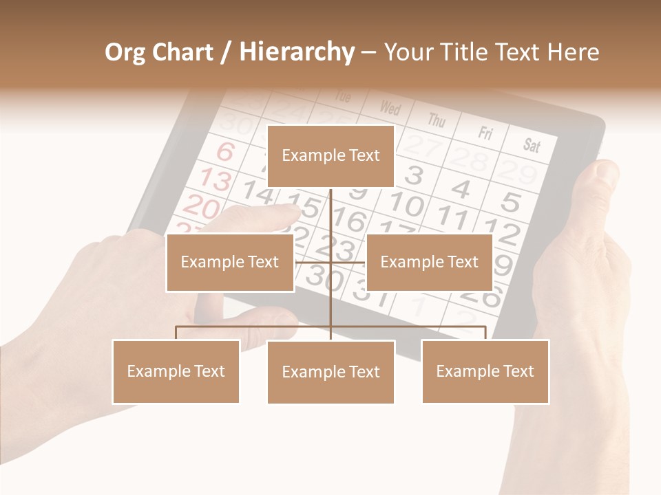 Organizer Tablet Nobody PowerPoint Template