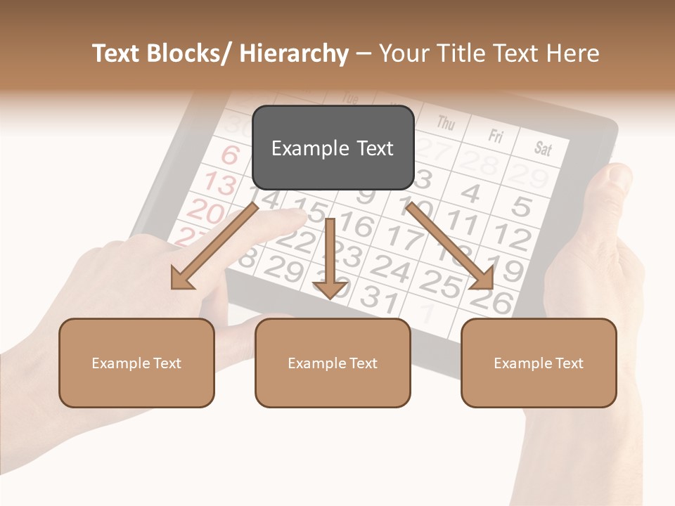 Organizer Tablet Nobody PowerPoint Template