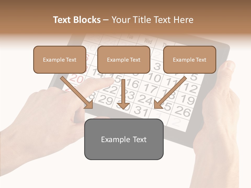Organizer Tablet Nobody PowerPoint Template