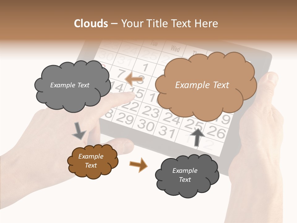 Organizer Tablet Nobody PowerPoint Template