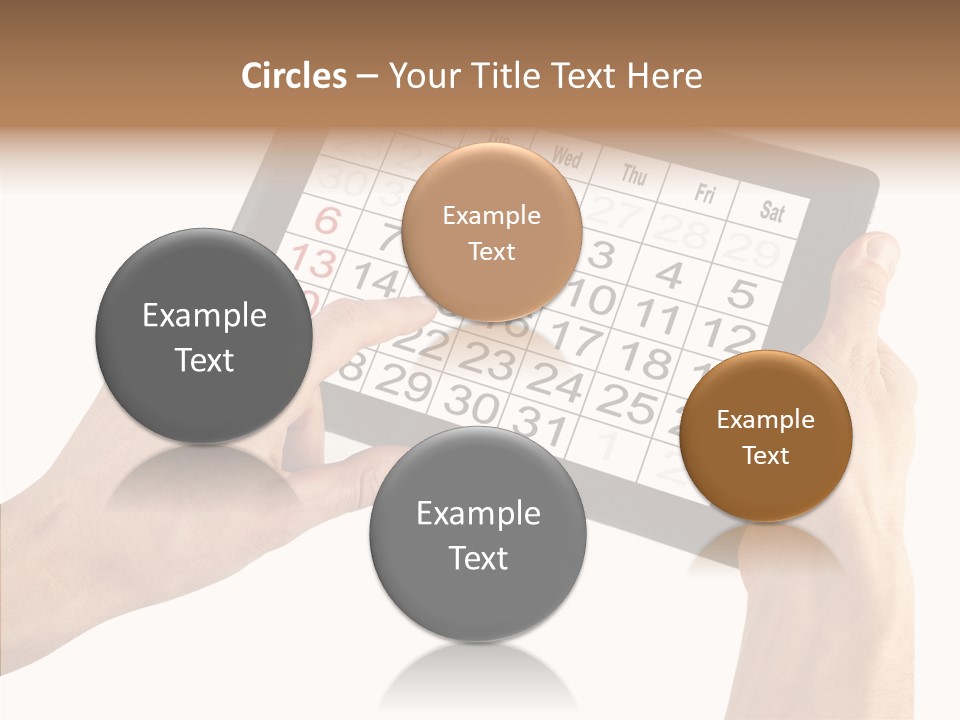 Organizer Tablet Nobody PowerPoint Template