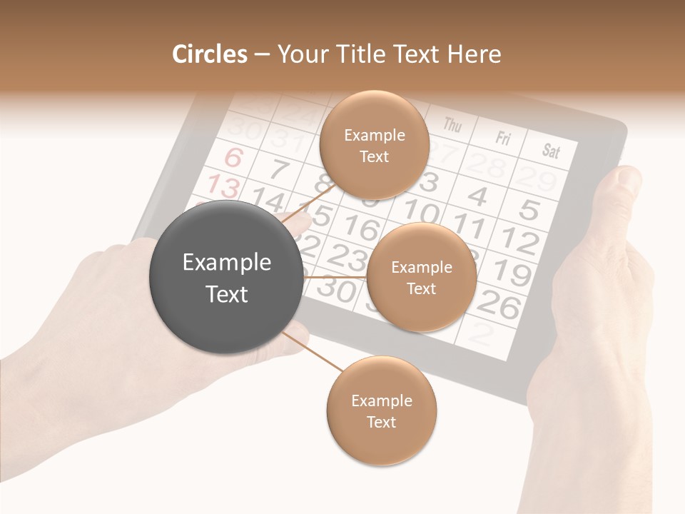 Organizer Tablet Nobody PowerPoint Template
