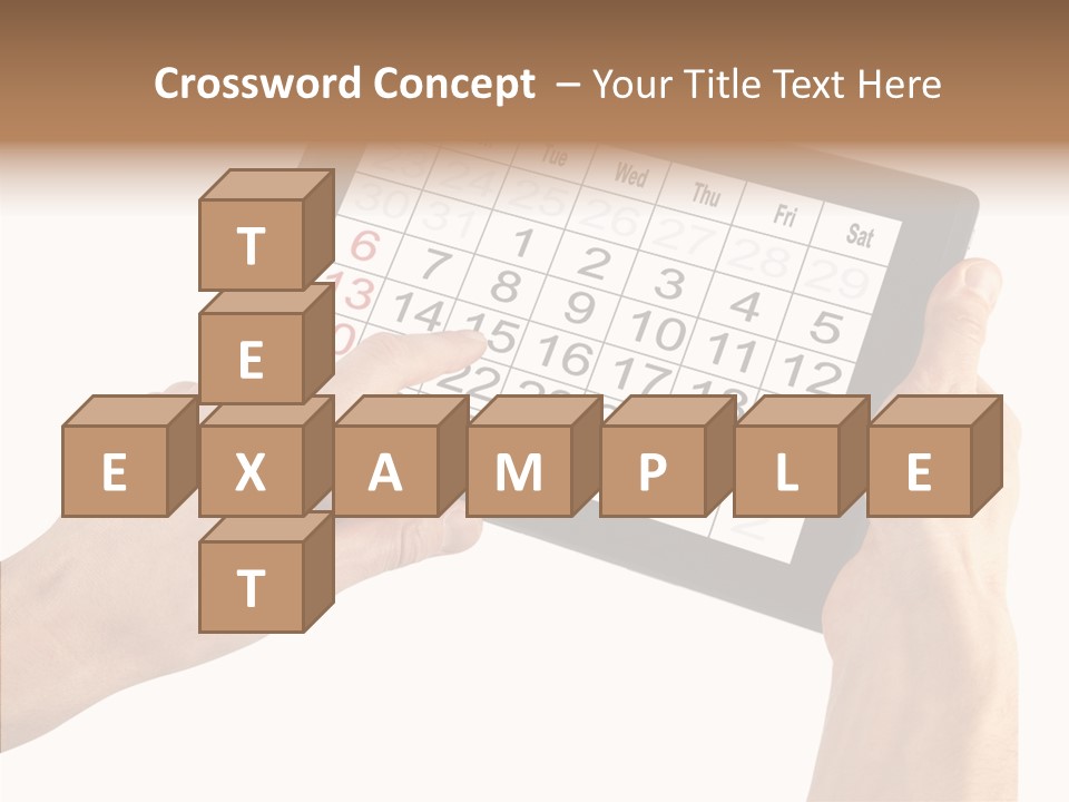 Organizer Tablet Nobody PowerPoint Template