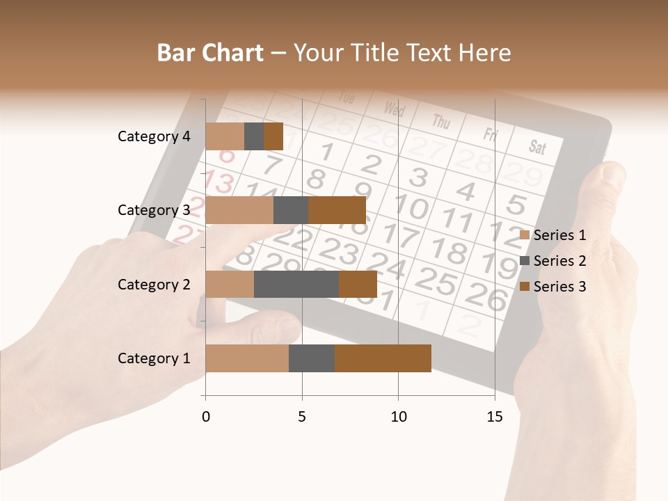 Organizer Tablet Nobody PowerPoint Template