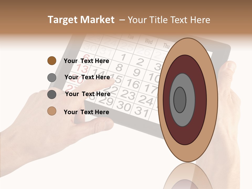 Organizer Tablet Nobody PowerPoint Template