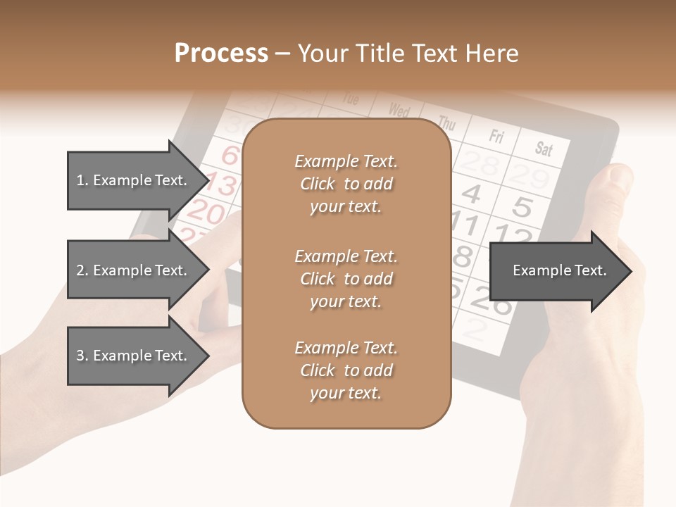 Organizer Tablet Nobody PowerPoint Template