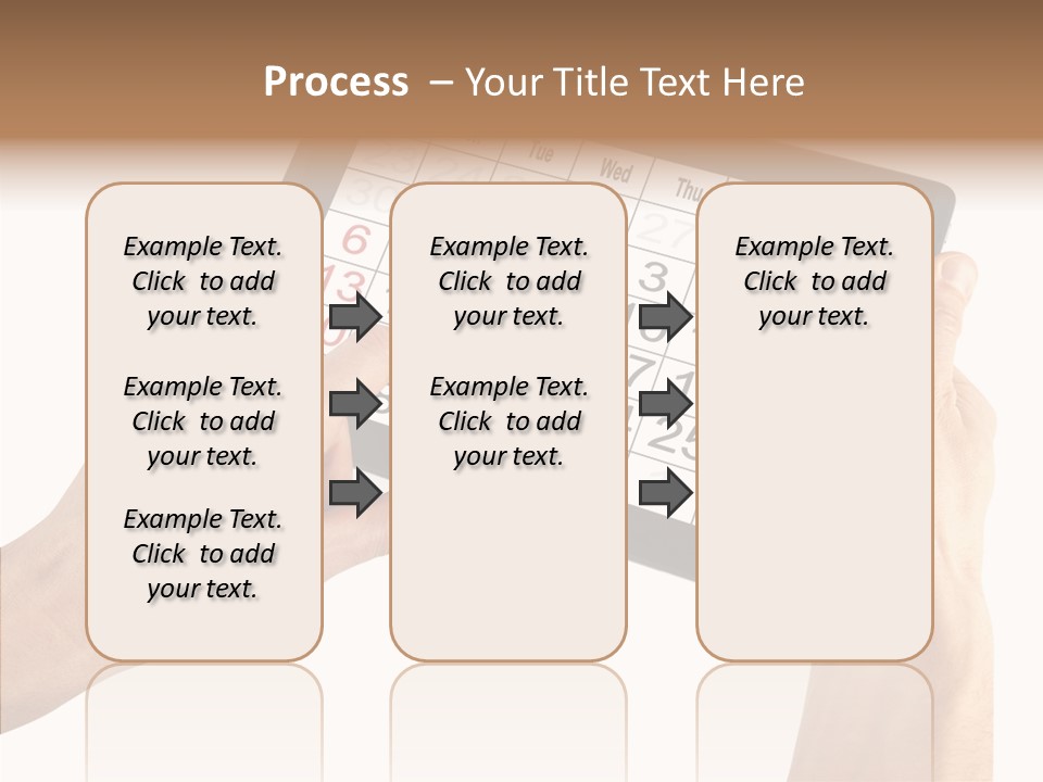 Organizer Tablet Nobody PowerPoint Template