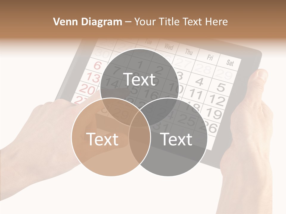 Organizer Tablet Nobody PowerPoint Template