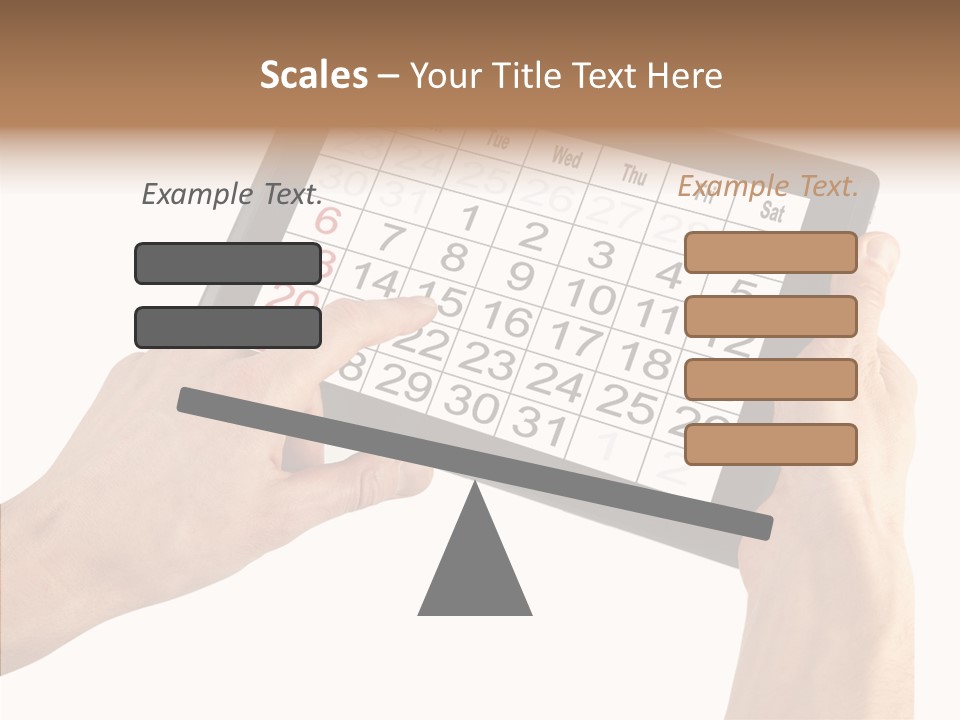 Organizer Tablet Nobody PowerPoint Template
