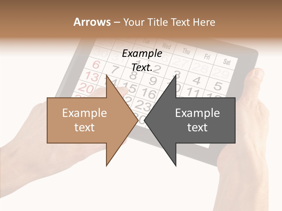 Organizer Tablet Nobody PowerPoint Template