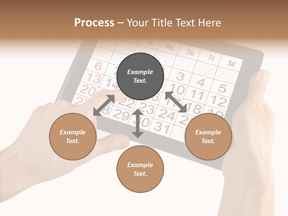 Organizer Tablet Nobody PowerPoint Template