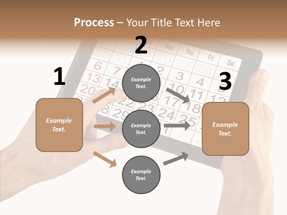 Organizer Tablet Nobody PowerPoint Template