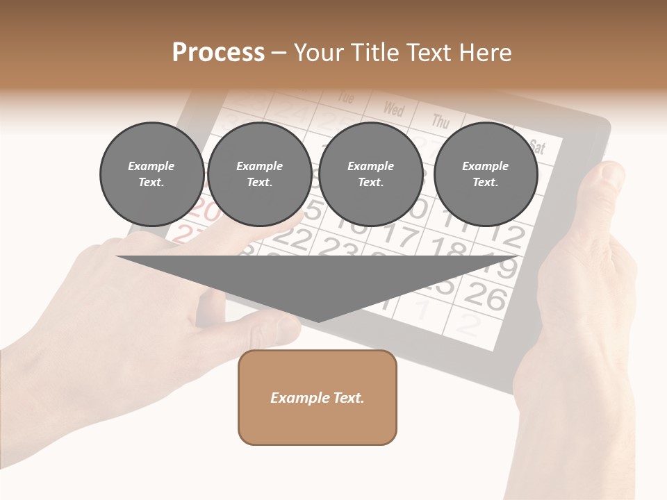Organizer Tablet Nobody PowerPoint Template