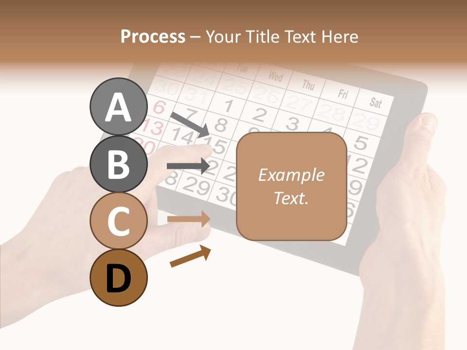 Organizer Tablet Nobody PowerPoint Template
