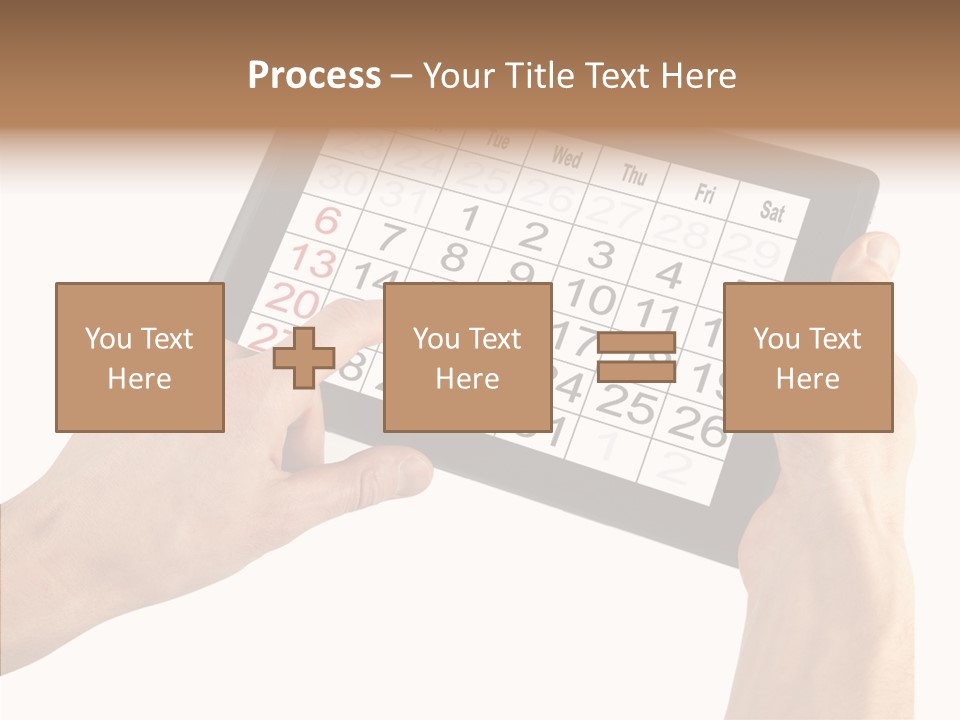 Organizer Tablet Nobody PowerPoint Template