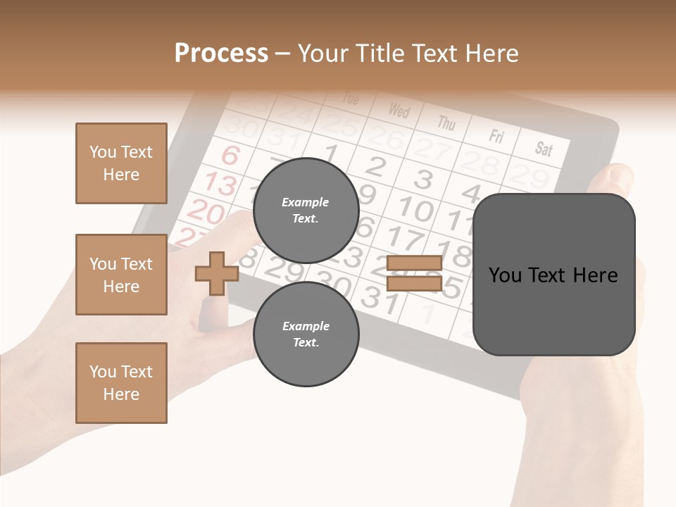 Organizer Tablet Nobody PowerPoint Template