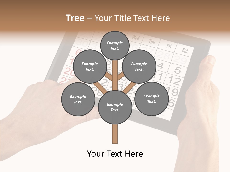 Organizer Tablet Nobody PowerPoint Template