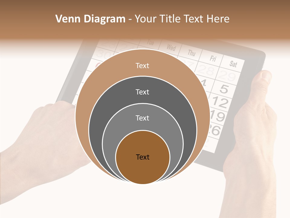 Organizer Tablet Nobody PowerPoint Template