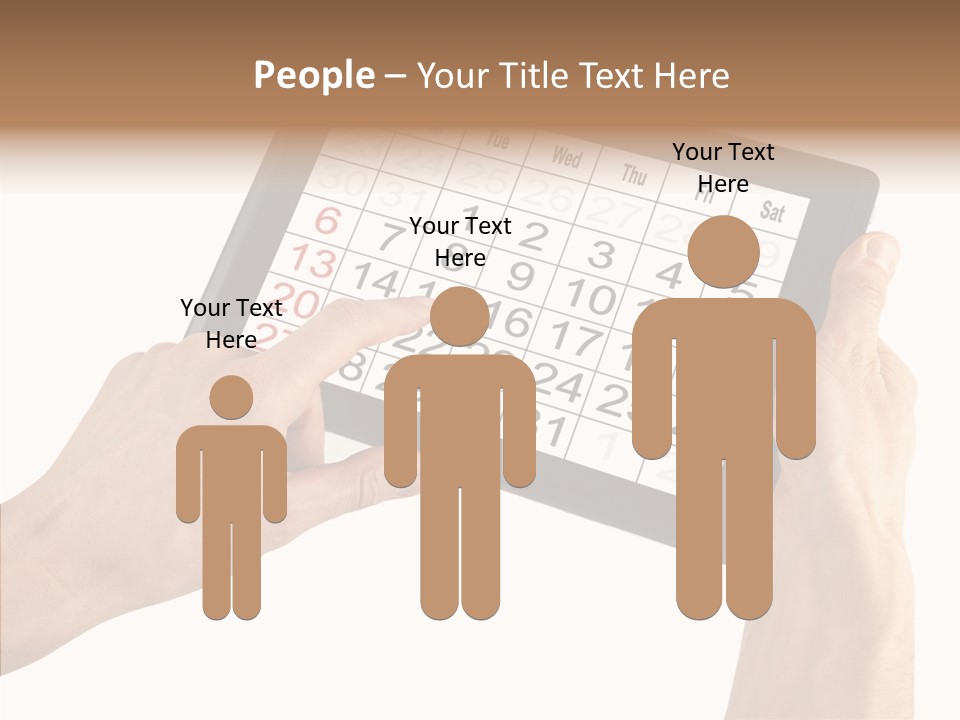 Organizer Tablet Nobody PowerPoint Template