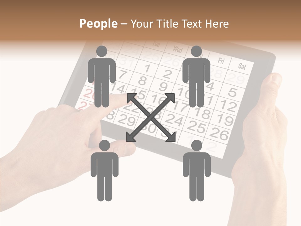 Organizer Tablet Nobody PowerPoint Template