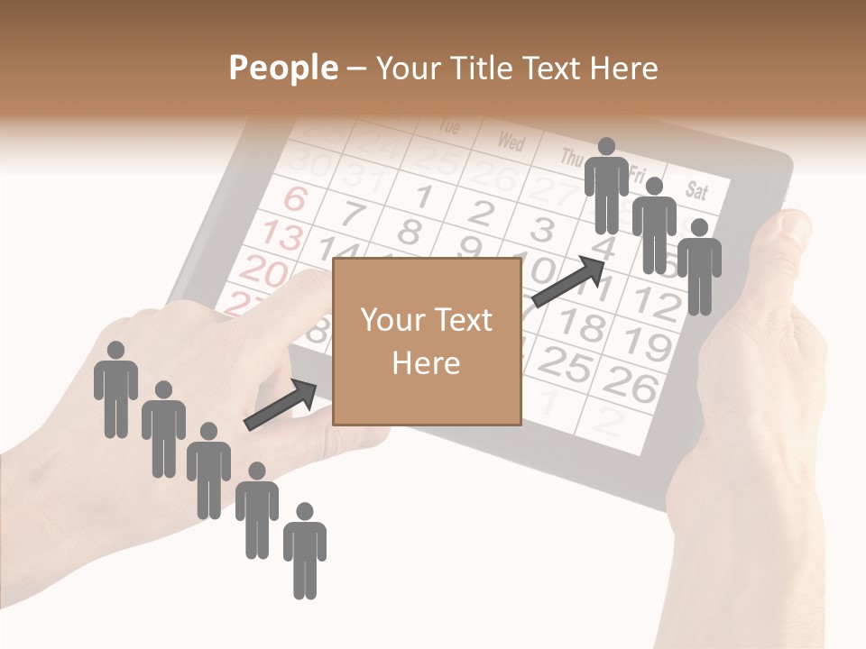 Organizer Tablet Nobody PowerPoint Template