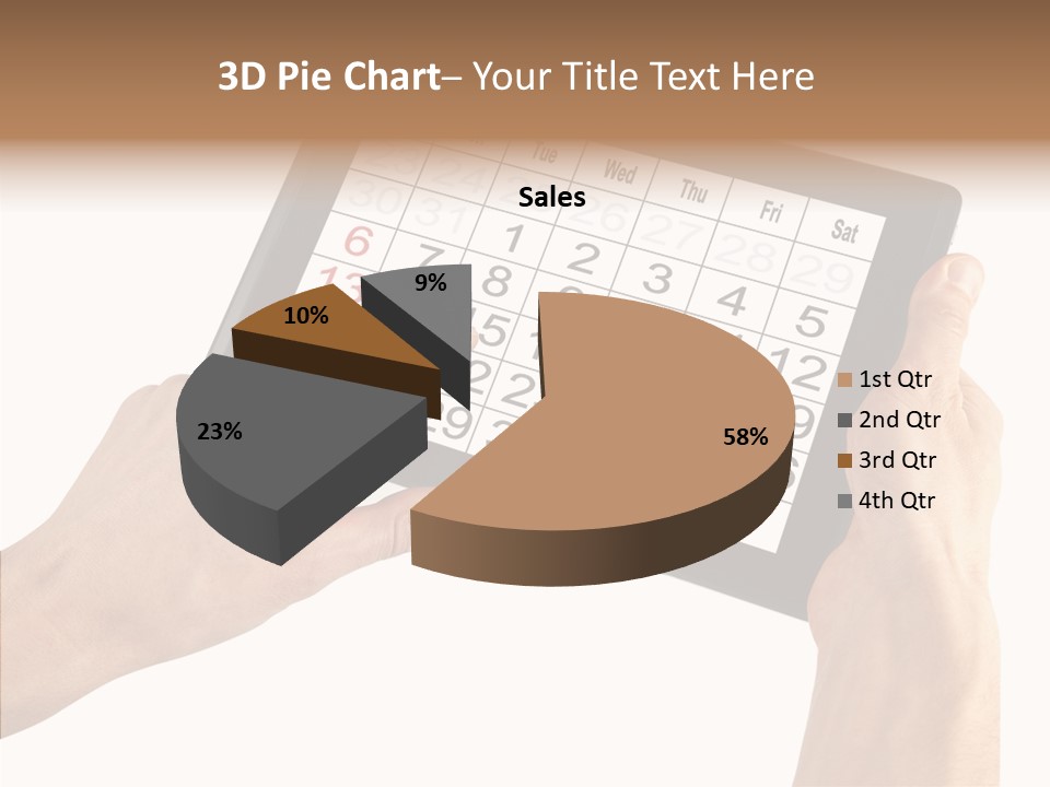 Organizer Tablet Nobody PowerPoint Template