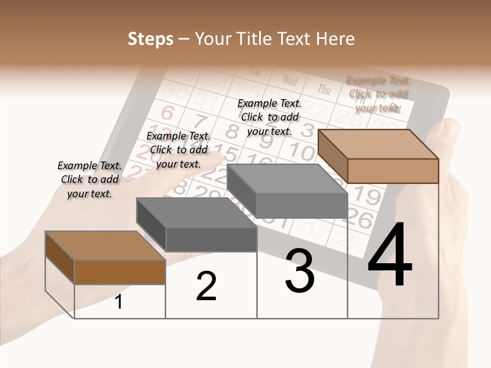 Organizer Tablet Nobody PowerPoint Template