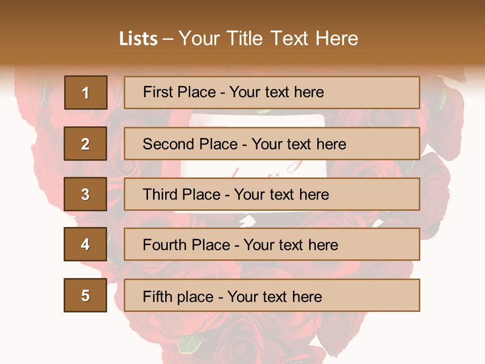 Lovely Arrangement Wish PowerPoint Template