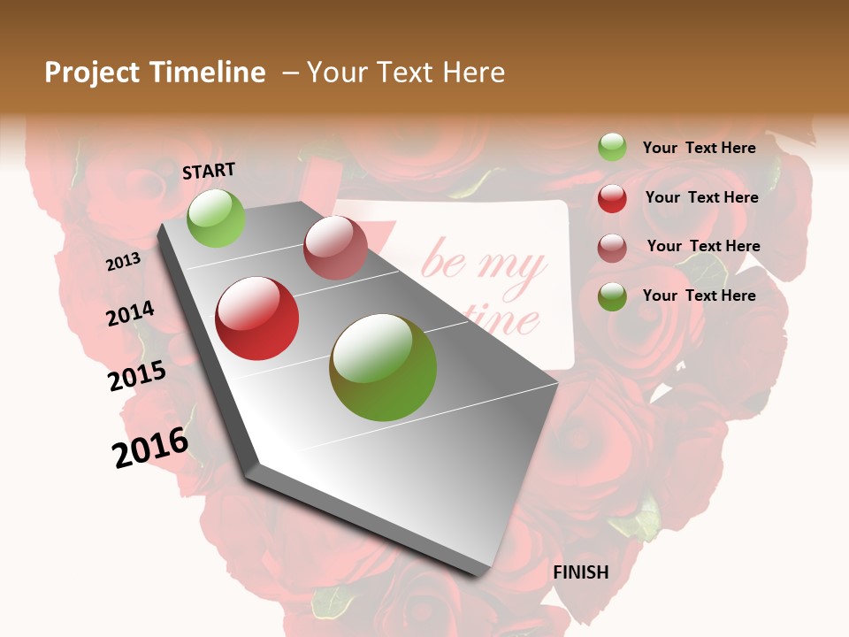 Lovely Arrangement Wish PowerPoint Template