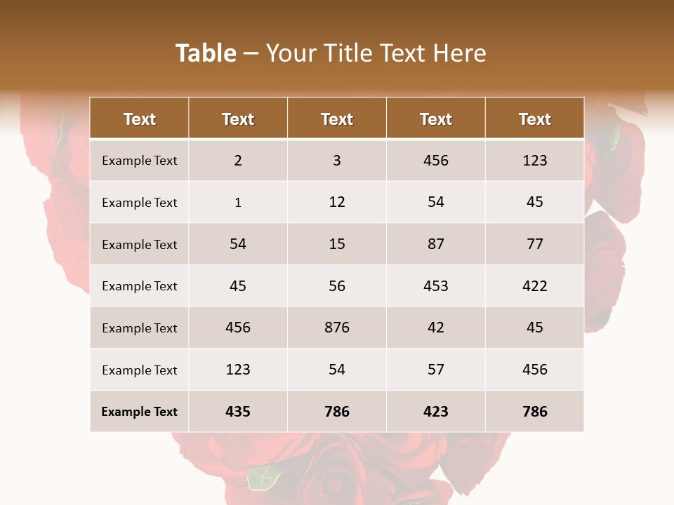 Lovely Arrangement Wish PowerPoint Template