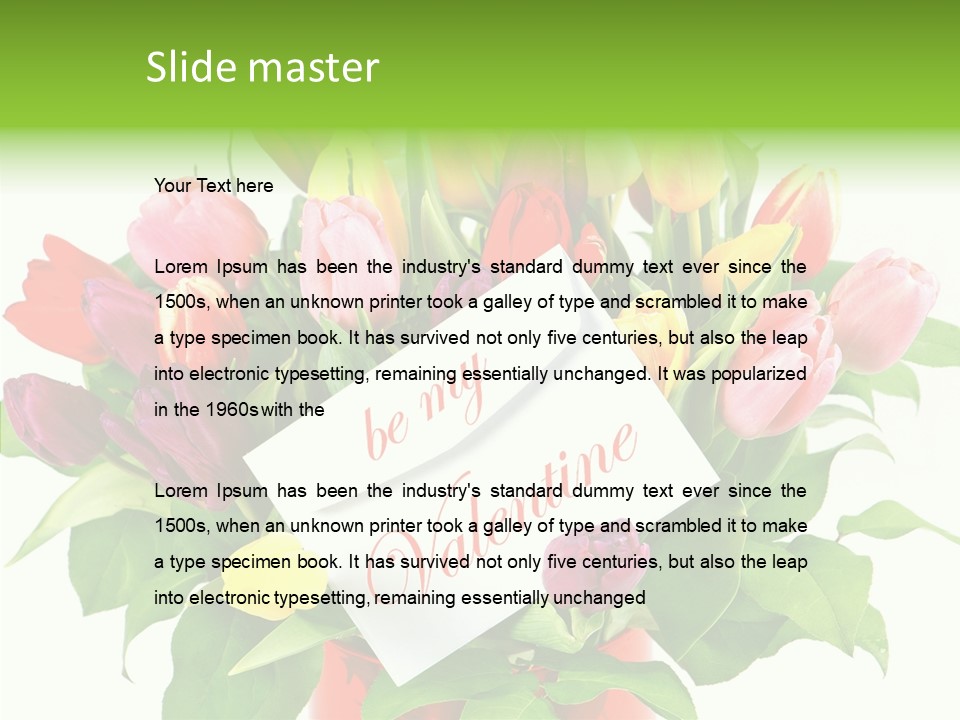 Purple Background Blossom PowerPoint Template